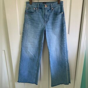 J. Crew Light Blue Wide Leg Crop Jeans